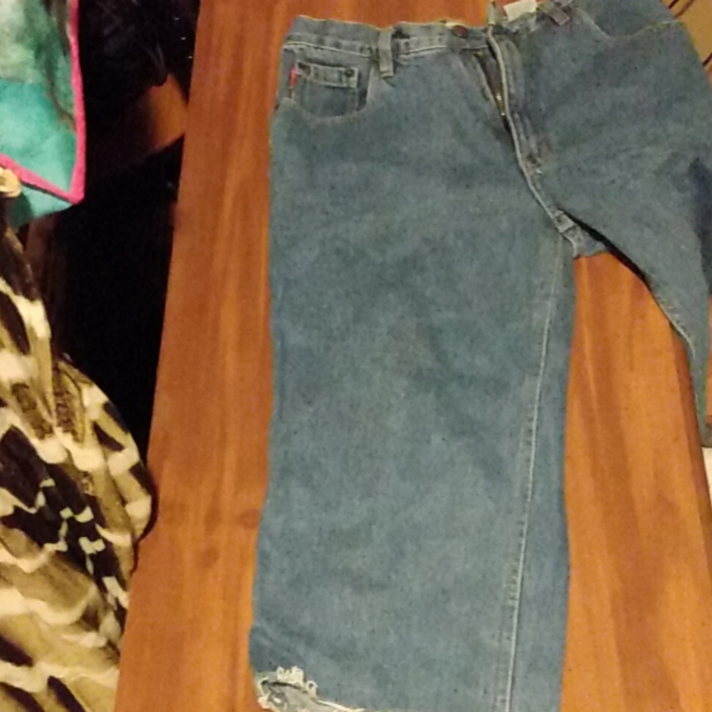 Vintage Bugle Boy Jean Shorts.